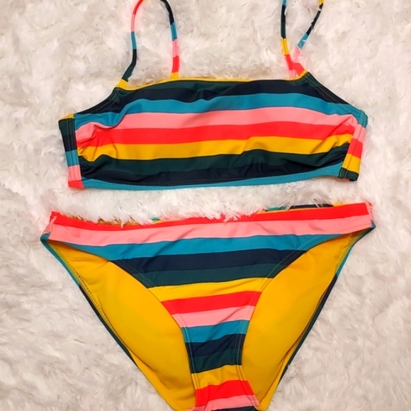 Xhilaration Other - XHILERATION bikini set, bandau top size large, bottoms are large